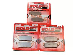 Goldfren ブレーキパッド フロント & リア Cagiva 900 IE キャニオン/グランキャニオン 1998-2000 用 Goldfren Brake Pads Front & Rear For Cagiva 900 IE Canyon/Gran Canyon 1998-2000 【並行輸入品】