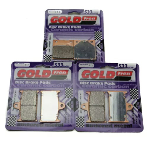 Goldfren ブレーキパッド フロント & リア スズキ GSF 1200 SAV フェアード バンディット ASB 1997 Goldfren Brake Pads Front & Rear For Suzuki GSF 1200 SAV Faired Bandit ASB 1997 【並行輸入品】
