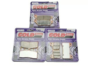 Goldfren S33 ブレーキパッド フロント & リア Bmw R1150 R 2001-2006 Goldfren S33 Brake Pads Front & Rear For Bmw R1150 R 2001-2006 【並行輸入品】