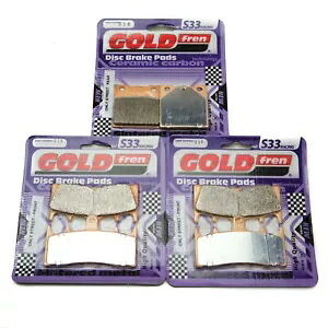 Goldfren S33 ブレーキパッド フロント & リア スズキ GSX 1300 R 隼 1999-2007 Goldfren S33 Brake Pads Front & Rear For Suzuki GSX 1300 R Hayabusa 1999-2007 【並行輸入品】
