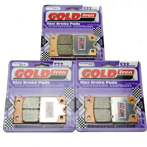 Goldfren S33 ブレーキパッド フロント & リア Bmw K75 S (非 ABS) 1985-2009/1988 Goldfren S33 Brake Pads Front & Rear For Bmw K75 S (Non ABS) 1985-2009/1988 【並行輸入品】