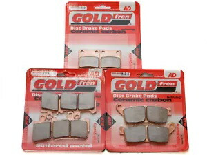 Goldfren ブレーキパッド フロント & リア ホンダ VFR 1200 FAD 2010-2017 コンプリートセット Goldfren Brake Pads Front & Rear For Honda VFR 1200 FAD 2010-2017 Complete Set 【並行輸入品】