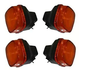 ウインカー コンプリートセット 4 フロント&リア ホンダ CB 125 T (ツイン) 1979-1981用 Turn Signals Complete Set of 4 Front & Rear For Honda CB 125 T (Twin) 1979-1981 【並行輸入品】