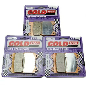 Goldfren S33 ブレーキパッド フロント & リア ヤマハ XJR 1200 1995-1998 Goldfren S33 Brake Pads Front & Rear For Yamaha XJR 1200 1995-1998 【並行輸入品】