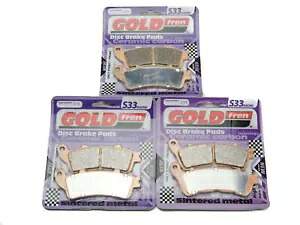 Goldfren S33 ブレーキパッド フロント & リア ホンダ ST1300 パンヨーロッパ ABS 2002-2007 Goldfren S33 Brake Pads Front & Rear For Honda ST1300 Pan European ABS 2002-2007 【並行輸入品】