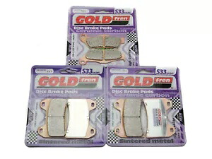 Goldfren S33 ブレーキパッド フロント & リア Ktm 1290 スーパー アドベンチャー T 2017 Goldfren S33 Brake Pads Front & Rear For Ktm 1290 Super Adventure T 2017 【並行輸入品】