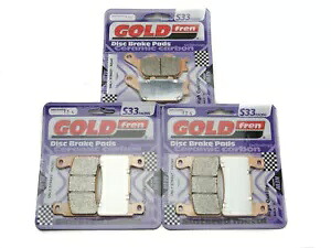 Goldfren S33 ブレーキパッド フロント & リア ホンダ CBR 600 RR3/RR4 2003-2004 Goldfren S33 Brake Pads Front & Rear For Honda CBR 600 RR3/RR4 2003-2004 【並行輸入品】