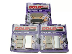 Goldfren S33 ブレーキパッド フロント & リア トライアンフ タイガー スポーツ ABS 1050 2013-2015 Goldfren S33 Brake Pads Front & Rear For Triumph Tiger Sport ABS 1050 2013-2015 【並行輸入品】