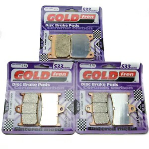 Goldfren S33 ブレーキパッド フロント & リア ヤマハ XJR 1300 L 5EA2/5EA3/5EA4 1999 Goldfren S33 Brake Pads Front & Rear For Yamaha XJR 1300 L 5EA2/5EA3/5EA4 1999 【並行輸入品】