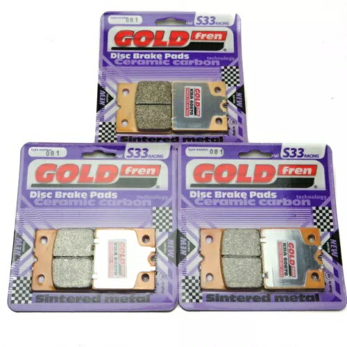 Goldfren S33 ブレーキパッド フロント & リア Bmw K100 RT ABS-8 バルブ 1983-2009/1988 Goldfren S33 Brake Pads Front & Rear For Bmw K100 RT ABS-8 valve 1983-2009/1988 【並行輸入品】