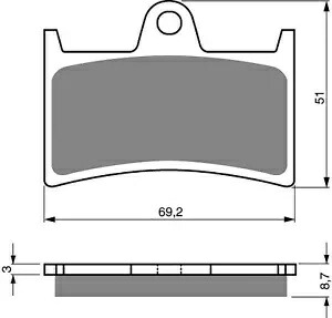 Goldfren S33 ブレーキパッド フロント & リア ヤマハ FZS 1000 Fazer 2001-2005 Goldfren S33 Brake Pads Front & Rear For Yamaha FZS 1000 Fazer 2001-2005 【並行輸入品】