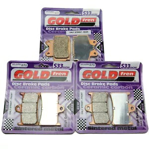 Goldfren S33 ブレーキパッド フロント & リア ヤマハ FZS 600 Fazer 1998-2003 Goldfren S33 Brake Pads Front & Rear For Yamaha FZS 600 Fazer 1998-2003 【並行輸入品】