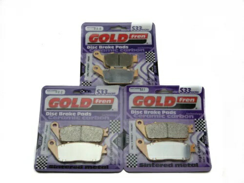 Goldfren S33 ブレーキパッド フロント & リア トライアンフ タイガー 800 XCx ABS 2015-2018 Goldfren S33 Brake Pads Front & Rear For Triumph Tiger 800 XCx ABS 2015-2018 【並行輸入品】