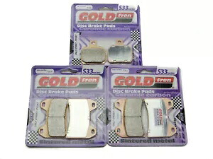 Goldfren S33 ブレーキパッド フロント & リア アプリリア SL 1000 ファルコ 2000-2004 Goldfren S33 Brake Pads Front & Rear For Aprilia SL 1000 Falco 2000-2004 【並行輸入品】