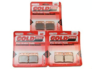 Goldfren ブレーキパッド フロント & リア ヤマハ YFM 350 ウォリアー 1992-2004 Goldfren Brake Pads Front & Rear For Yamaha YFM 350 Warrior 1992-2004 【並行輸入品】