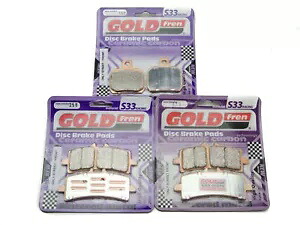 Goldfren S33 ブレーキパッド フロント & リア Ktm 1290 Super Duke GT 2016-2018用 Goldfren S33 Brake Pads Front & Rear For Ktm 1290 Super Duke GT 2016-2018 【並行輸入品】