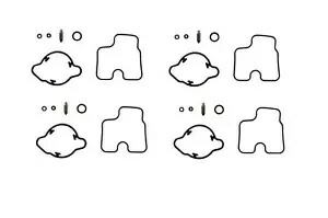 ホンダ CBR 600 F(4) 1999 用 4x キャブレター修理キット 4x Carb Carburettor Repair Kit For Honda CBR 600 F(4) 1999 【並行輸入品】