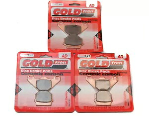Goldfren ブレーキパッド フロント & リア イオン コブラ 400 スーパーモト クワッド 2013-2015 用 Goldfren Brake Pads Front & Rear For Aeon Cobra 400 Supermoto Quad 2013-2015 【並行輸入品】