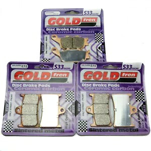 Goldfren S33 ブレーキパッド フロント & リア ヤマハ YZF-R1 2004-2006 Goldfren S33 Brake Pads Front & Rear For Yamaha YZF-R1 2004-2006 【並行輸入品】