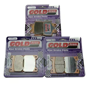 Goldfren S33 ブレーキパッド フロント & リア ヤマハ FZR 400 ジェネシス 1WG 1WG 1986 Goldfren S33 Brake Pads Front & Rear For Yamaha FZR 400 Genesis 1WG 1WG 1986 【並行輸入品】