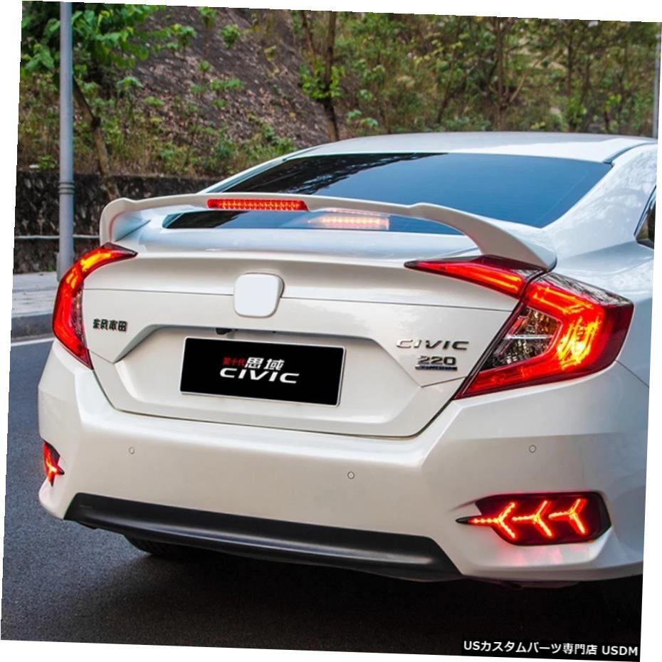 Honda 輸入カーパーツ High Spoiler Abs パーツ Quality Material Civic 16 車用品 バイク用品 Civic For Wing Car Rear ホンダシビックスポイラー用高品質abs素材車リアウイングプライマーカラーホンダシビックスポイラー用 リアスポイラー16 17 Primer Color Rear