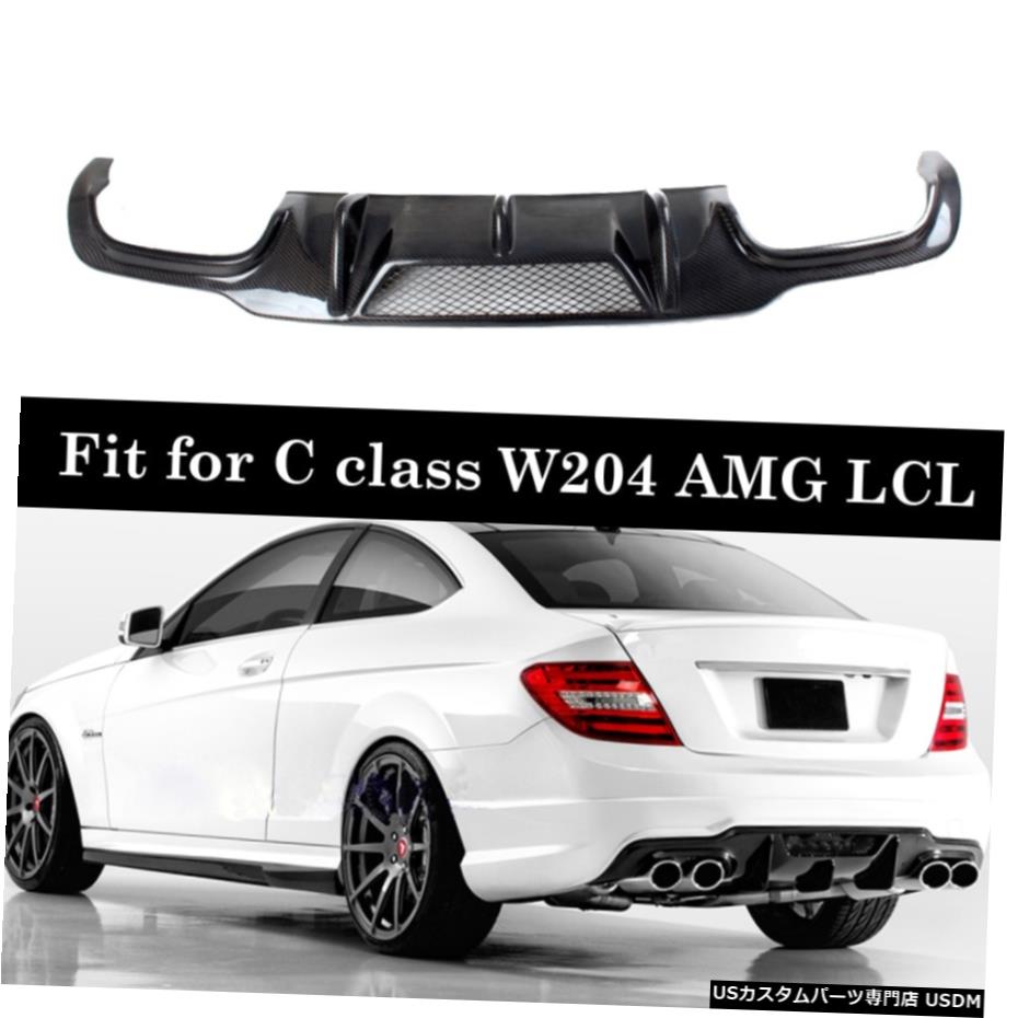 C250 Benz C180 Benz Facelift 11 World倉庫 Diffuser C0 Facelift C250 店車用品 バイク用品 Fiber Rear メルセデスベンツcクラスw4c63 C0 輸入カーパーツ Mercedes W4 C300 For C63 C Class C350 Carbon Bumper C180 C250 Lip C300c350フェイスリフト11 14