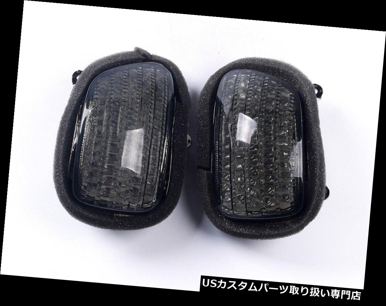 USテールライト HONDA 2001-2016 GL1800 Goldwing用LEDフロントターンシグナルスモーク LED Front Turn Signals Smoke for HONDA 2001-2016 GL1800 Goldwing 【並行輸入品】