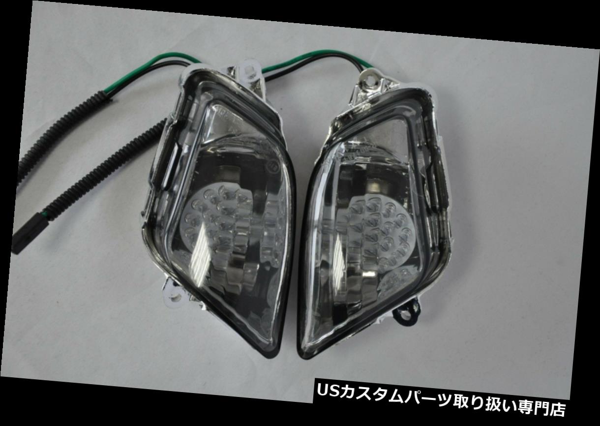 USテールライト Honda 1997-2006 CBR1100XX用LEDスモークフロントターンシグナルレンズ LED Smoke Front Turn Signals Lens for Honda 1997-2006 CBR1100XX 【並行輸入品】