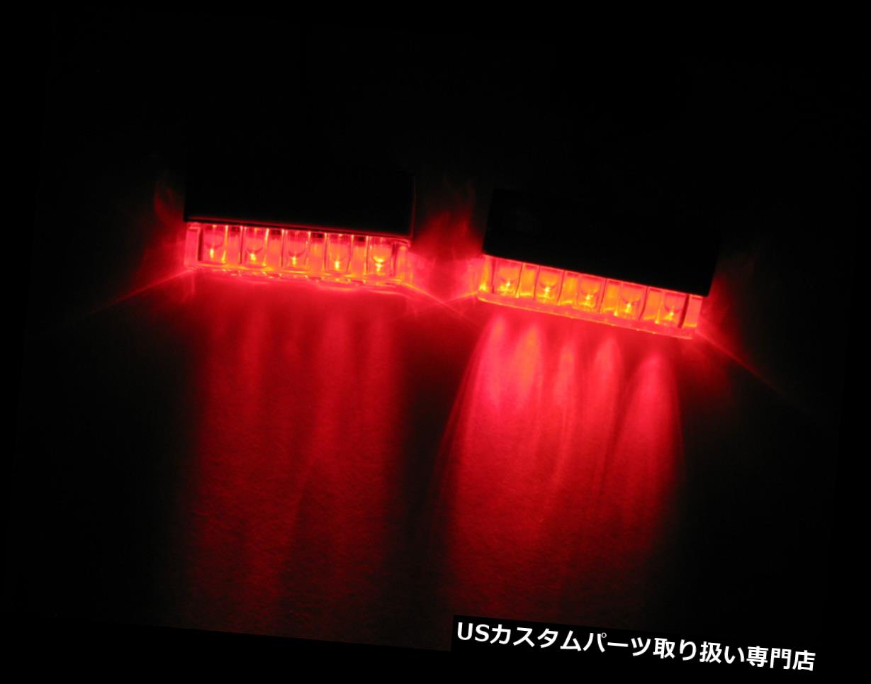 USテールライト 2ユニバーサルRED LEDリアマーカーブレーキテールライトオートバイアプリリアシヴァー900 2 Universal RED LED Rear Marker Brake Tail Lights Motorcycle Aprilia Shiver 900 【並行輸入品】