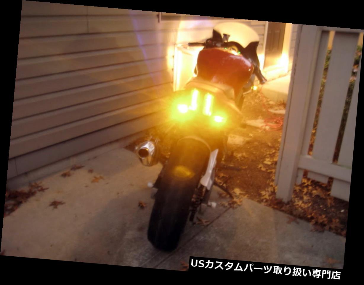 USテールライト 2本防水黄色オートバイストリップライトブレーキテールライト用Harlay Fatboy 2pcs Waterproof Yellow Motorcycle Strip Light Brake Tail Light For Harlay Fatboy 【並行輸入品】｜カスタムパーツ WORLD倉庫