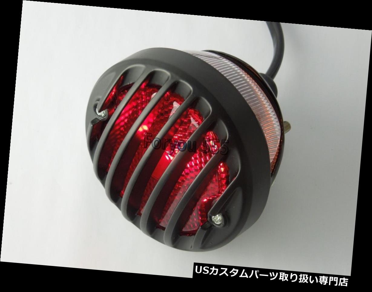 USテールライト ブラックラウンドテールブレーキライトオートバイスポーツスターボバーチョッパーカスタムSV650 CB Black Round Tail Brake Light Motorcycle Sportster Bobber Chopper Custom SV650 CB 【並行輸入品】｜カスタムパーツ WORLD倉庫