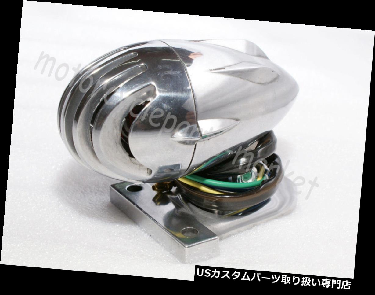Usテールライト ハーレーボバーチョッパー用クロームフィンナンバープレートマウントブレットテールブレーキライト Chrome Fin License Plate Mount Bullet Tail Brake Light For Harley Bobber Chopper Painfreepainrelief Com
