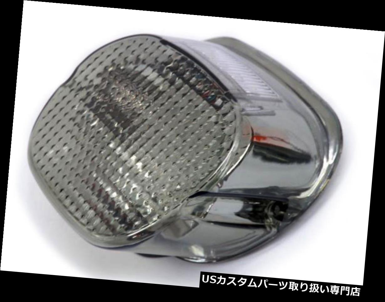USテールライト ハーレーロードキンググライドファットボーイツーリング用スモークLEDテールブレーキストップライトランプ Smoke LED Tail Brake Stop Light Lamp for harley Road King Glide Fatboy Touring 【並行輸入品】
