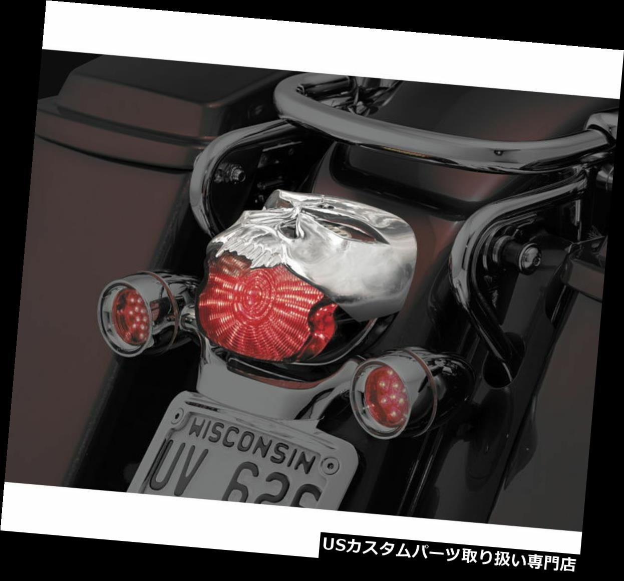 USテールライト クリヤキンゾンビテールライトカバークローム9009 Kuryakyn Zombie Taillight Cover Chrome 9009 【並行輸入品】｜カスタムパーツ WORLD倉庫