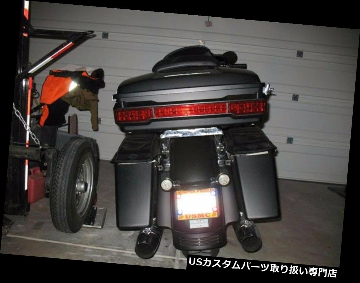 USテールライト ハーレーツーリングの周りのLEDテールライトキットトランクキングツアーパックラップ - ビッグブラック LED Tail Light Kit Trunk King Tour Pack Wrap Around Harley Touring - Big Black 【並行輸入品】 35,250円