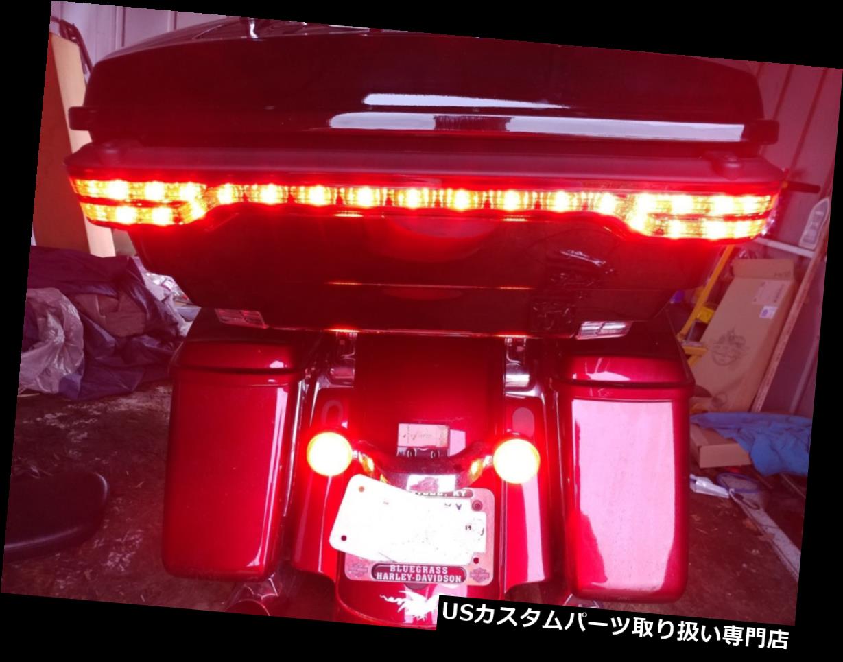 USテールライト ハーレーエレクトラグライド14-18用キングツアーパックブレーキターンテールライトランプキットラップ King Tour Pak Brake Turn Tail Light Lamp Kit Wrap For Harley Electra Glide 14-18 【並行輸入品】
