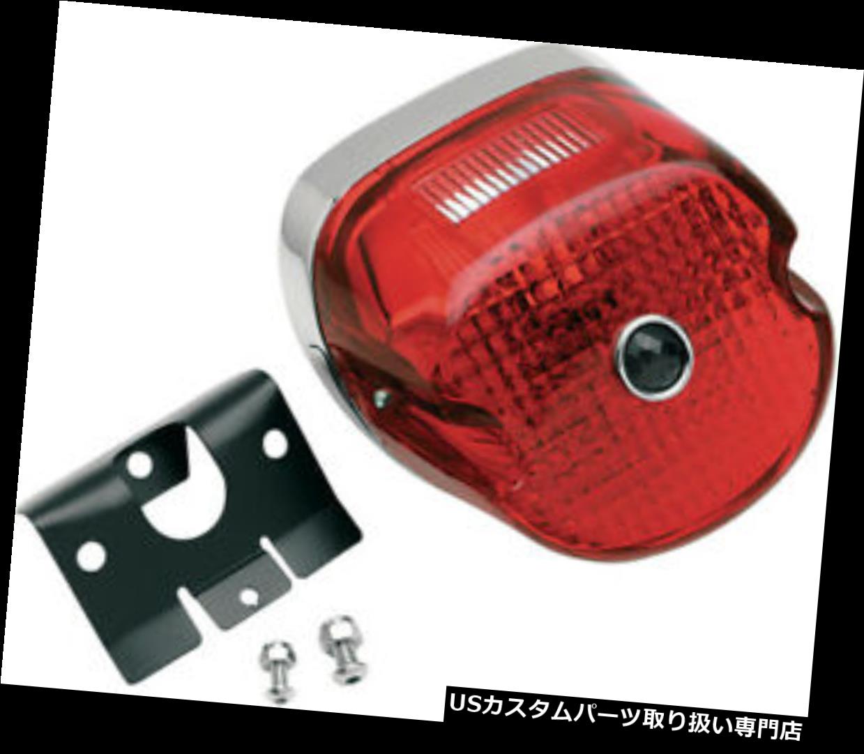 USテールライト ドラッグスペシャルレイダウンテールライトアセンブリw /ブルードット Drag Specialties Laydown Tail Light Assembly w/Blue Dot 【並行輸入品】｜カスタムパーツ WORLD倉庫