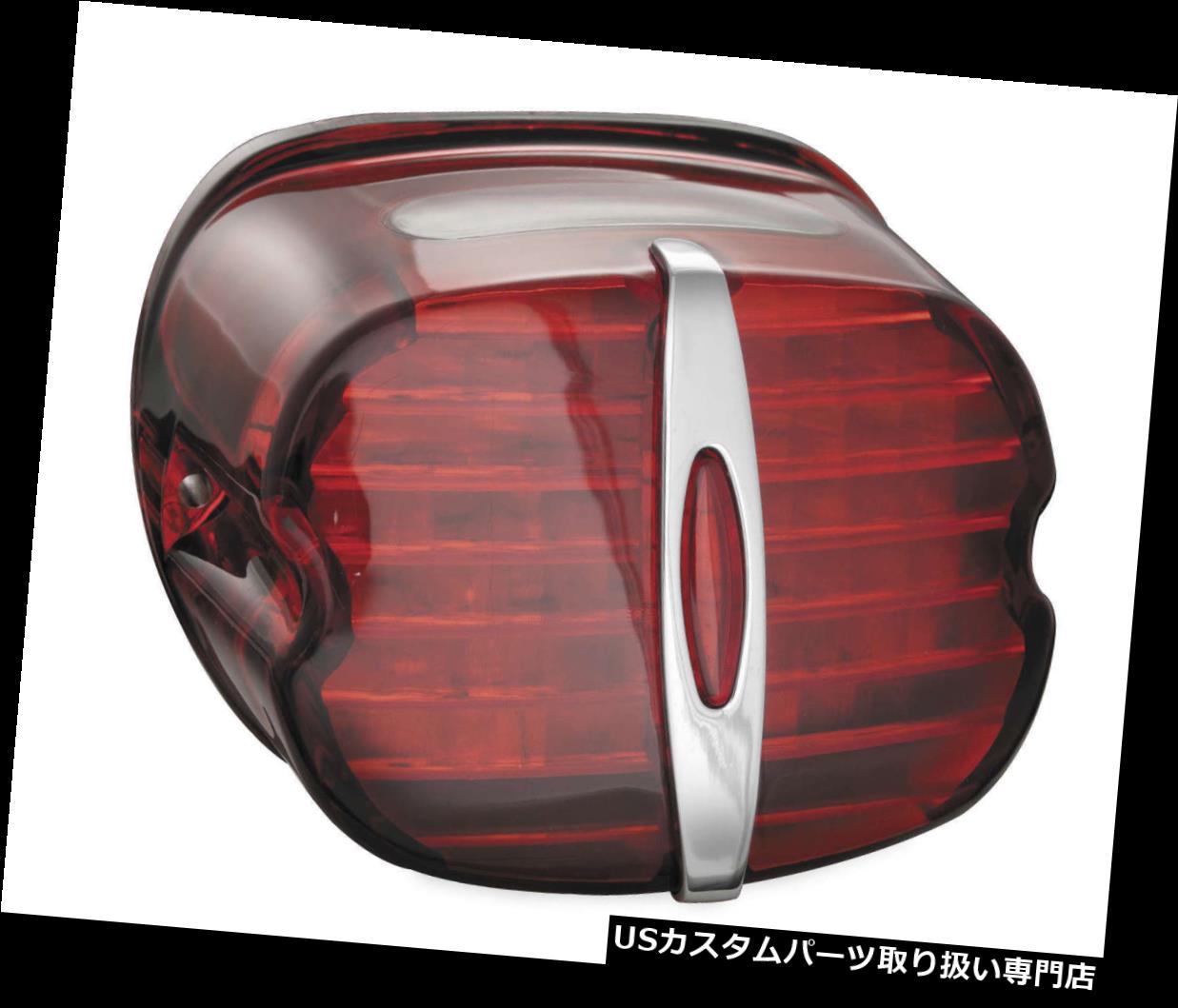 USテールライト タグライトウィンドウが付いているKuryakynデラックス万能薬テールレンズ、赤 Kuryakyn Deluxe Panacea Taillight Lens with Tag Light Window, Red 【並行輸入品】