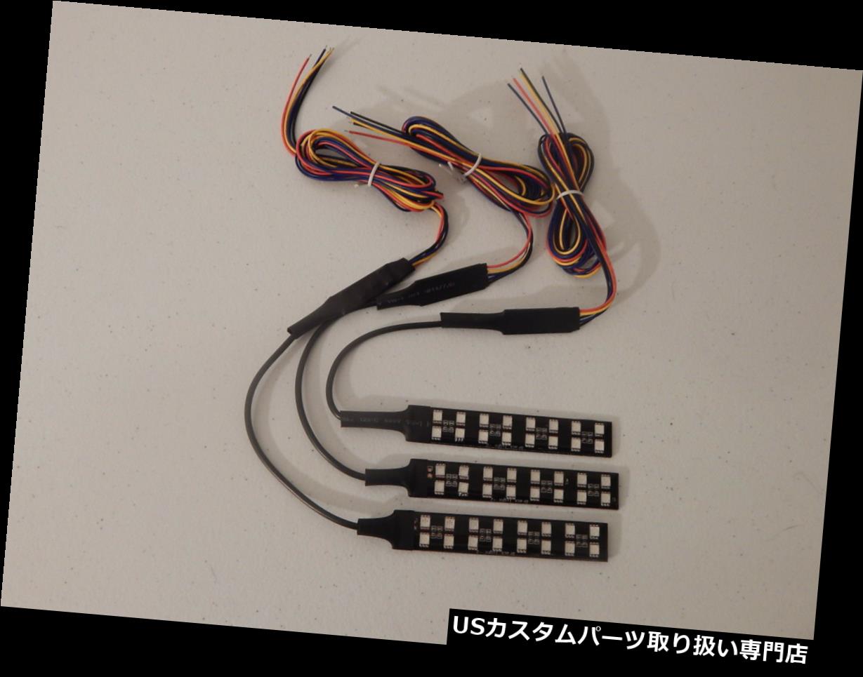 USテールライト H.D. オートバイ5050赤/白Ledブレーキ/ターン/タイ llight 3x 6 "フレキシブルストリップ H.D. Motorcycle 5050 Red/White Leds Brake/Turn/Taillight 3x 6" Flexible Strips 【並行輸入品】｜カスタムパーツ WORLD倉庫