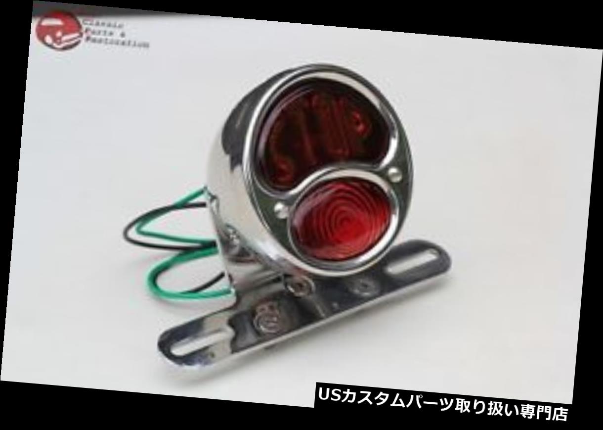 USテールライト カスタムデラックスオートバイリアフェンダーテールライトランプストップレンズホットロッドスタイル Custom Deluxe Motorcycle Rear Fender Tail Light Lamp Stop Lens Hot Rod Style 【並行輸入品】