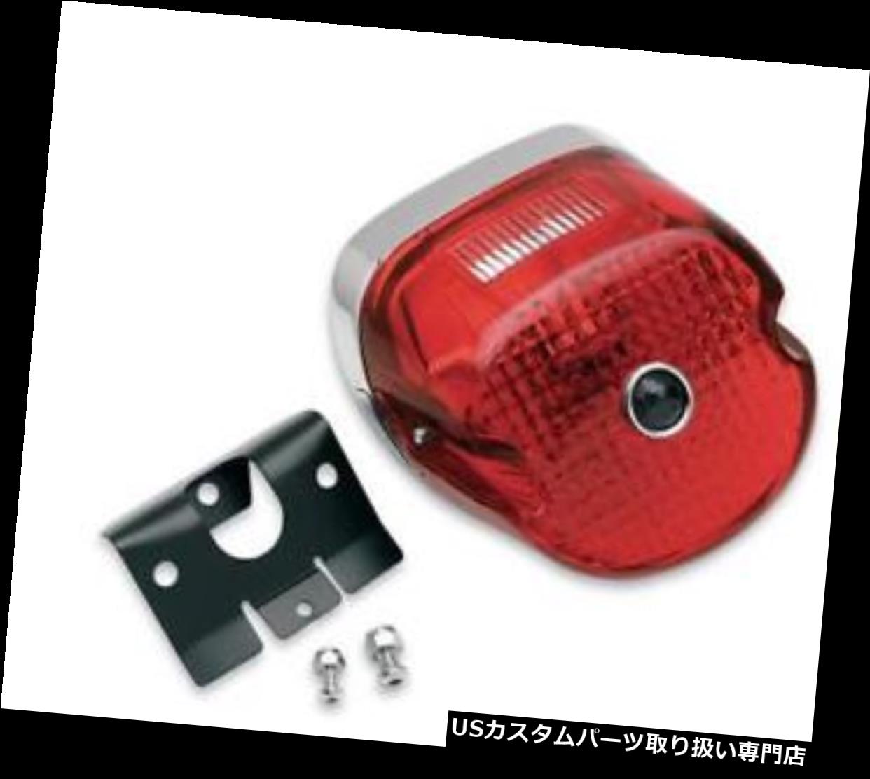 USテールライト ハーレーのオートバイのための青いドットが付いているドラッグスペシャルレイダウンテールライトアセンブリ Drag Specialties Laydown Tail Light Assembly w/ Blue Dot for Harley Motorcycles 【並行輸入品】