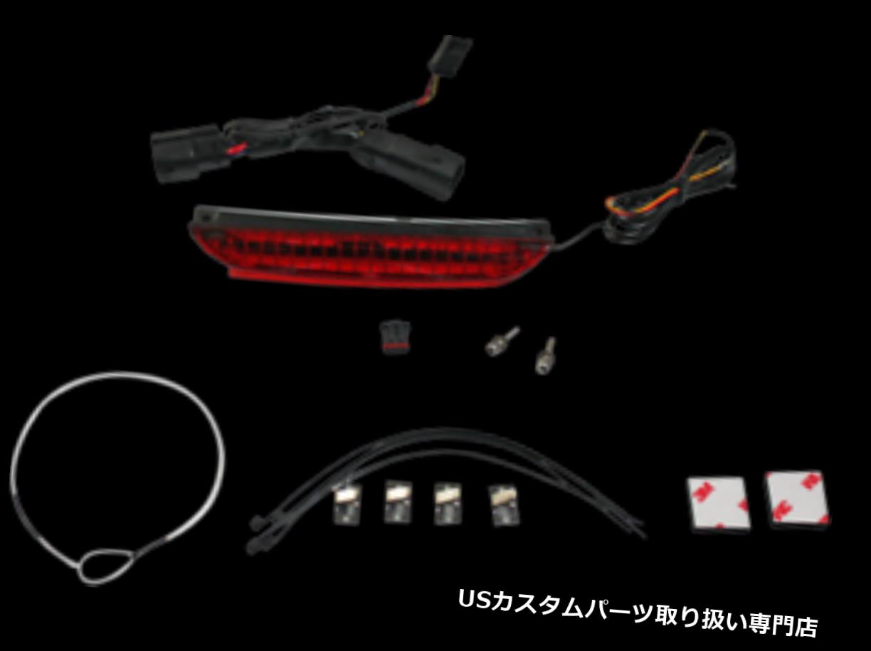 USテールライト カスタムダイナミクスハーレーダビッドソン用リアレッドLEDラゲージラックテールキット Custom Dynamics Rear Red LED Luggage Rack Taillight Kit for Harley Davidson 【並行輸入品】