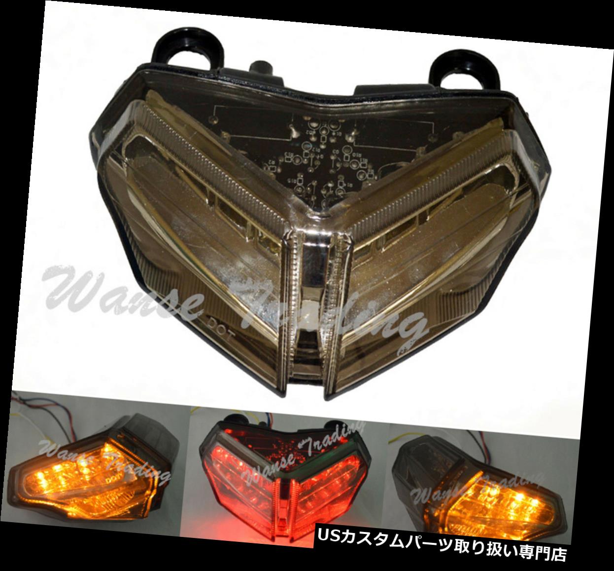 USテールライト テールブレーキターンシグナル統合型DUCATI 848 1098 1198 R S用ライトスモーク Tail Brake Trun Signals Integrated Led Light Smoke For DUCATI 848 1098 1198 R S 【並行輸入品】