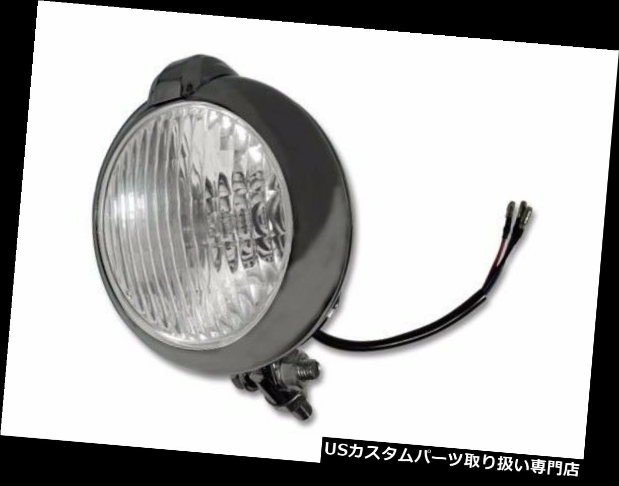 USヘッドライト ハーレーダビッドソンビンテージライトユニティスタイル5インチヘッドライトH4電球マットブラック Harley Davidson Vintage Light UNITY style 5 inch Head Light H4 Bulb matte Black 【並行輸入品】 44,616円