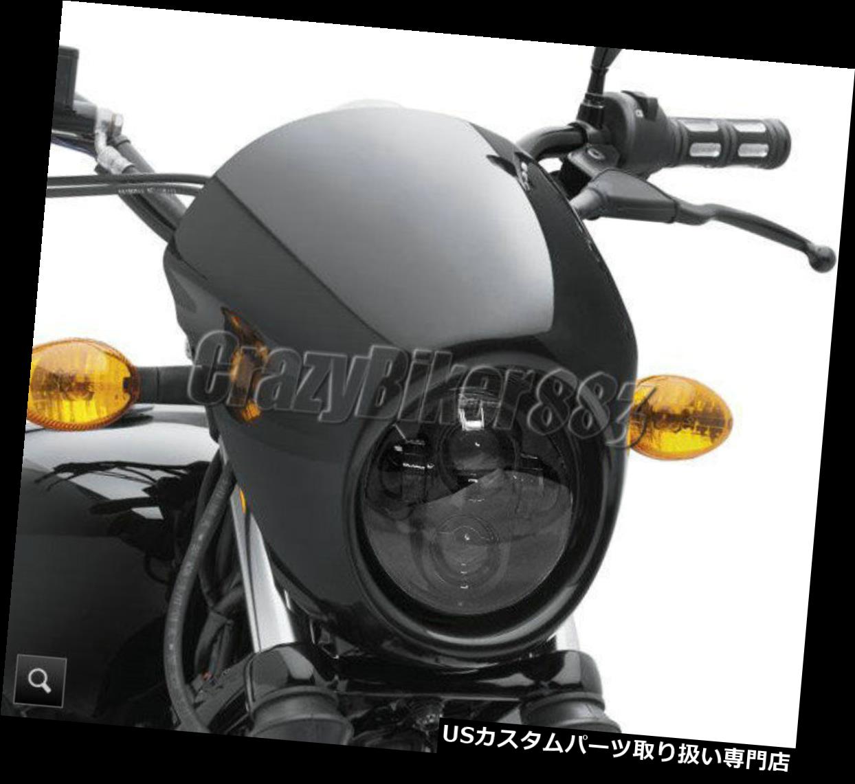 USヘッドライト ハーレーダイナワイドグライドFXDWG /ローライダー用5.75 LEDラウンドプロジェクターヘッドライト 5.75 LED Round Projector Headlight For Harley Dyna Wide Glide FXDWG/Low Rider 【並行輸入品】｜カスタムパーツ WORLD倉庫