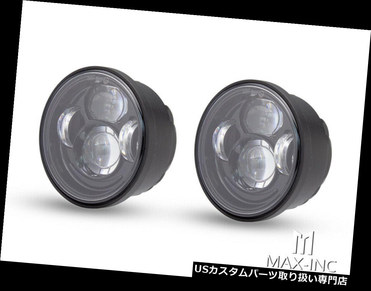 USヘッドライト ハーレーダイナファットボブツインLEDヘッドライトセット Harley Dyna Fat Bob Twin LED Headlight Set 【並行輸入品】