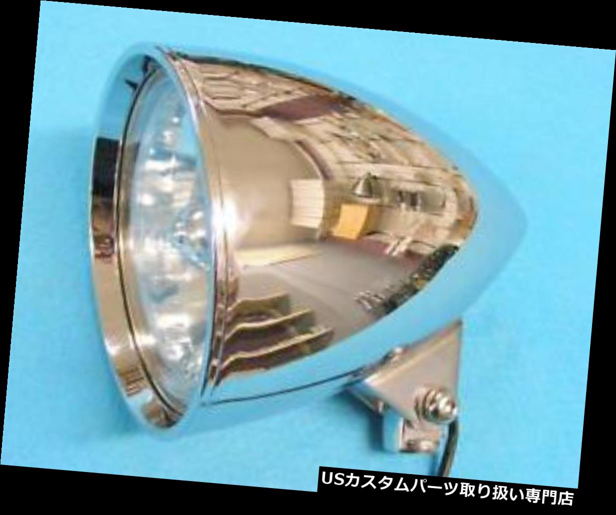 USヘッドライト クロームビレットヘッドライト＃最新デザイン＃FITS HARLEY CHROME BILLET HEADLIGHT # LATEST DESIGN # FITS HARLEY 【並行輸入品】