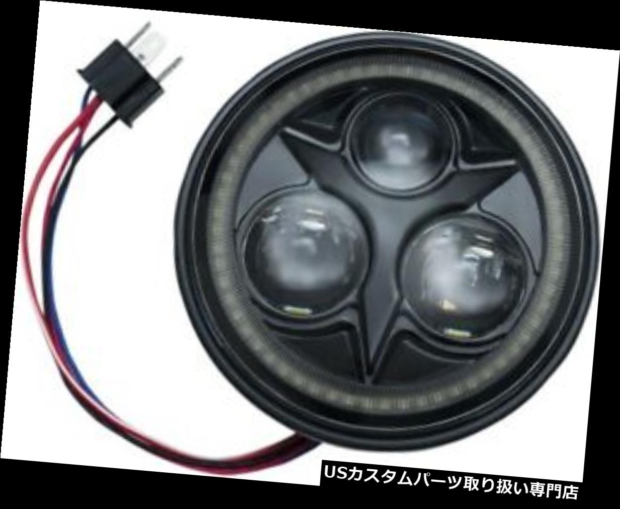 Usヘッドライト Kuryakyn Orbit Vision 5 3 4 ホワイトハローブラック 2462お傍ledヘッドライト Kuryakyn Orbit Vision 5 3 4 Led Headlight With White Halo Black 2462 Comotocarviolaohoje Com