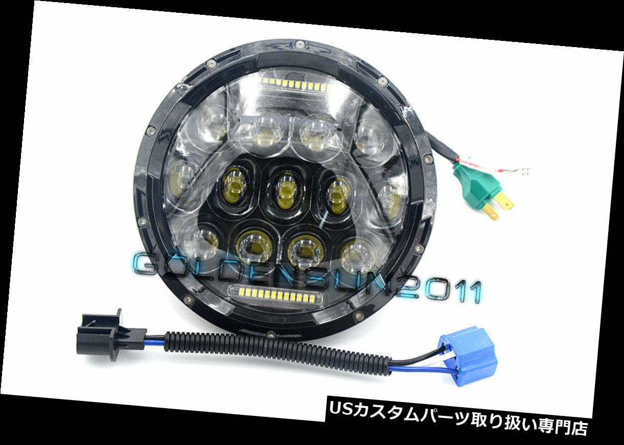 USヘッドライト ハーレー用7 "オートバイ隠しLEDライトバルブヘッドライトブラックプロジェクターデイメーカー 7" MOTORCYCLE HID LED LIGHT BULB HEADLIGHT BLACK PROJECTOR DAYMAKER For Harley 【並行輸入品】｜カスタムパーツ WORLD倉庫