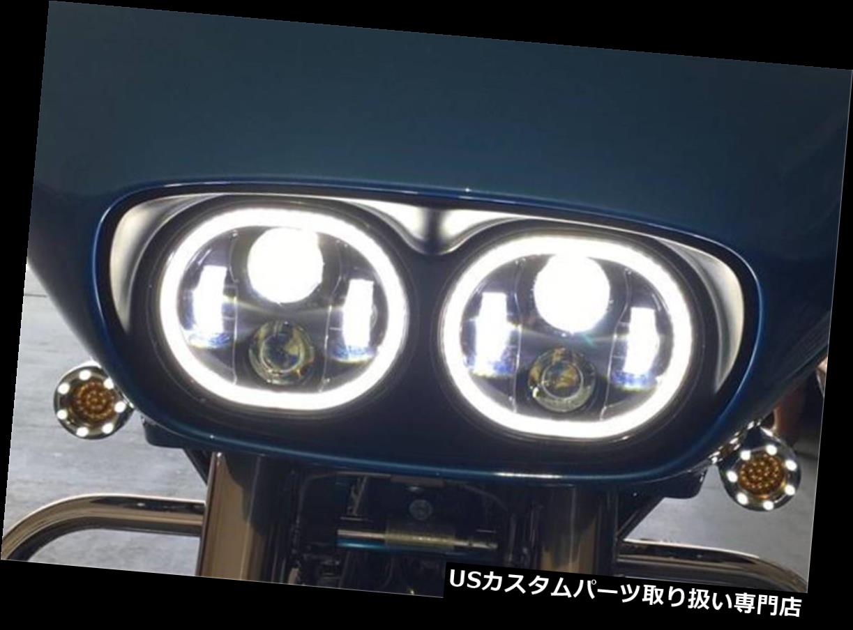 USヘッドライト ハーレーダビッドソン用 nデュアルLEDヘッドライト100Wハイ/ロービームハーレーロードグライドデュアル For Harley-Davidson Dual LED Headlight 100W Hi/Lo Beam Harley Road Glide Dual 【並行輸入品】 50,754円